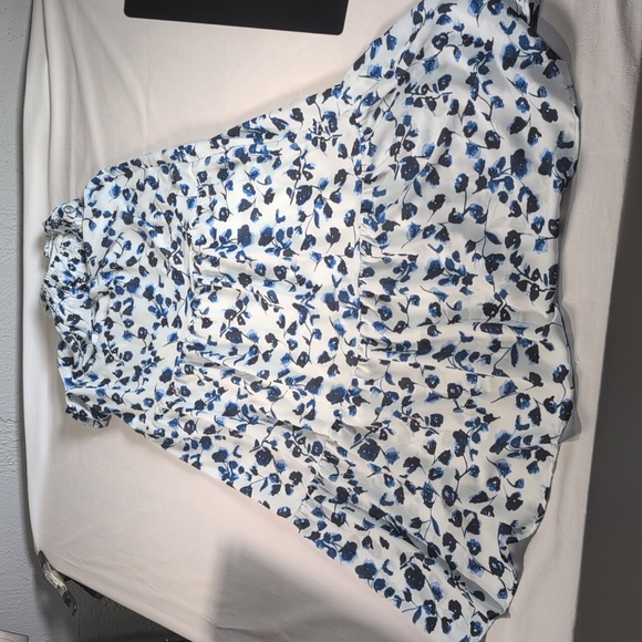 Elizabeth & James Blue & White Floral Sleeveless Maxi Dress Size Med - Picture 12 of 14